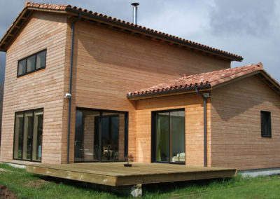Maison bois bioclimatique